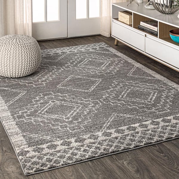 Amir Moroccan Beni Souk Gray/Cream 5 ft. x 8 ft. Area Rug