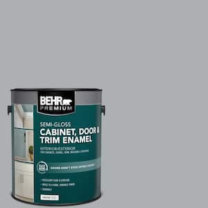 1 gal. #N500-3 Tin Foil Semi-Gloss Enamel Interior/Exterior Cabinet, Door & Trim Paint