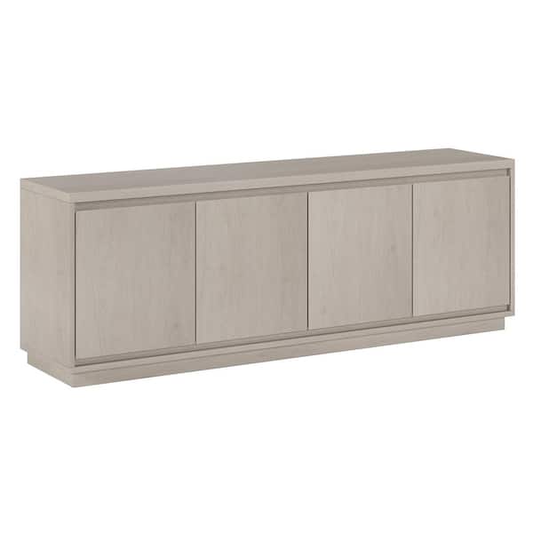 Meyer&Cross Presque 68 in. Alder White TV Stand Fits TV's up to 75 in.