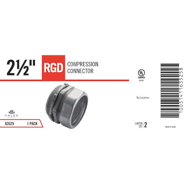 1/2 in. Rigid Compression Connector (2-Pack) 1/2 in. Rigid Compression Connector (2-Pack)