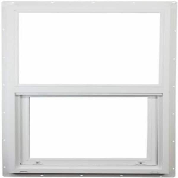 Ply Gem 29.5 in. x 59.5 in. Classic Series White Vinyl Single Hung Window with HPSC Glass, Screen Included