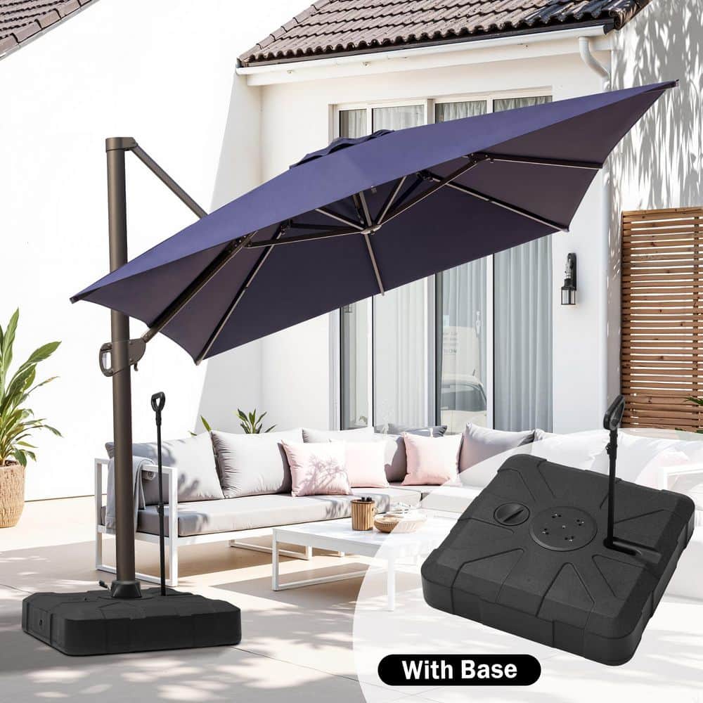 Crestlive Products 13 ft. x 10 ft. Patio Cantilever Umbrella w/350 lb ...