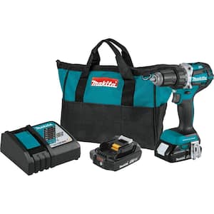 18V LXT Lithium-Ion Compact Brushless Cordless 1/2 in. Driver-Drill Kit w/ (2) Batteries (2.0Ah), Charger, Bag