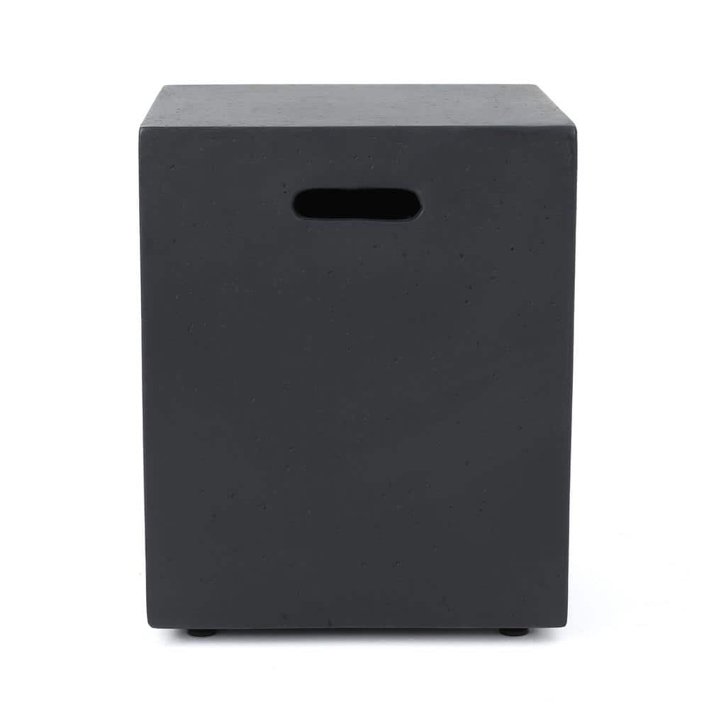 Aidan 40" Dark Gray Magnesium Oxide Gas Fire Pit Table