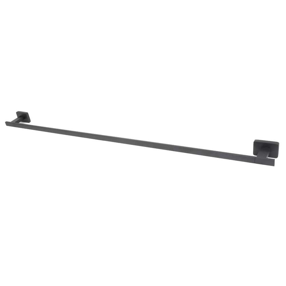 Dyconn Chicago 34 in. Bathroom Towel Bar in Black BCGTB34-BLK - The ...