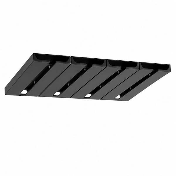 4 Pack Black Under Cabinet Wine Glass Rack Stemware Rack Stemware Organizer, Self-Adhesive Punch-Free Space Saving