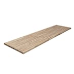 Unfinished Acacia 8 ft. L x 25 in. D x 1.5 in. T Butcher Block Countertop