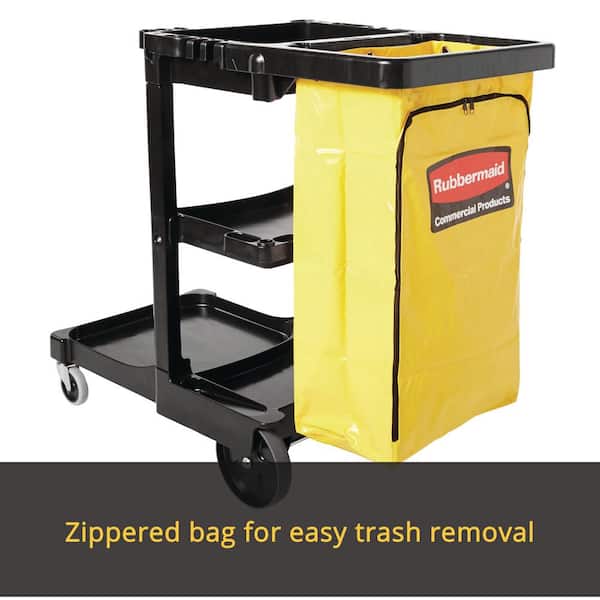 RM 9T80 17702036 1966881 YELLOW REPLACEMENT VINYL BAG 34gal FOR ALL  RUBBERMAID JANITOR CARTS (except 6173) (1/ea) PN:7494