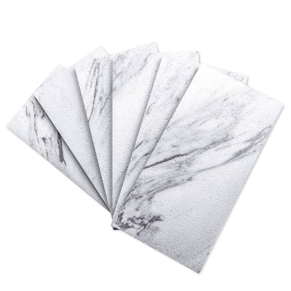 Art3d White Granite in. x in. PVC Peel and Stick Tile for Kitchen  Bathroom, Stick on Subway Tile (12 sq. ft./Box) A165hd34P102 The Home  Depot
