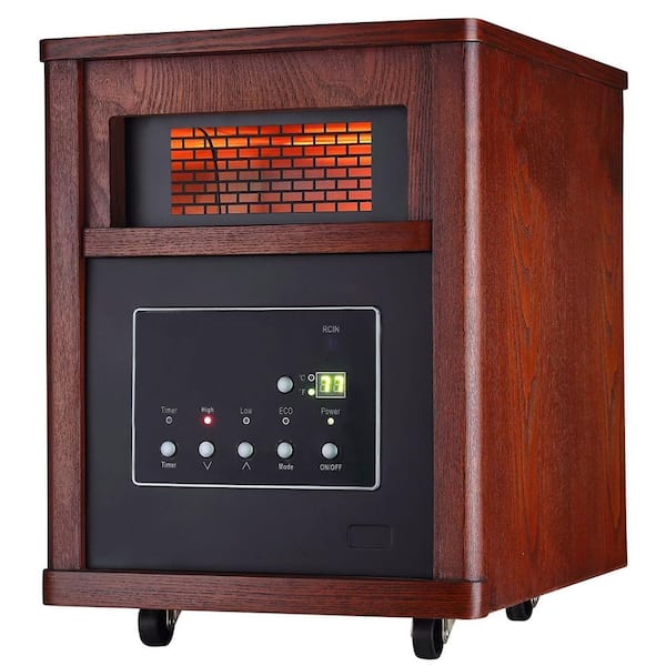 Ecotronic 1500-Watt 6-Element Infrared Electric Portable Heater with Remote Control