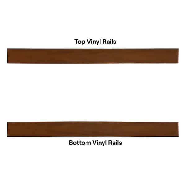 CREATIVE SURFACES 6 ft. x 6 ft. Woodgrain Hickory Vinyl Privacy Fence Panel