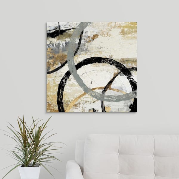 GreatBigCanvas Five Golden Rings - Gold Leaf Holiday by Inner Circle  Canvas Wall Art 2457828_24_20x30 - The Home Depot