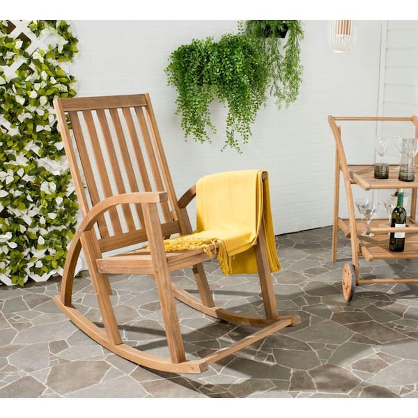 gerson acacia wood rocking chair