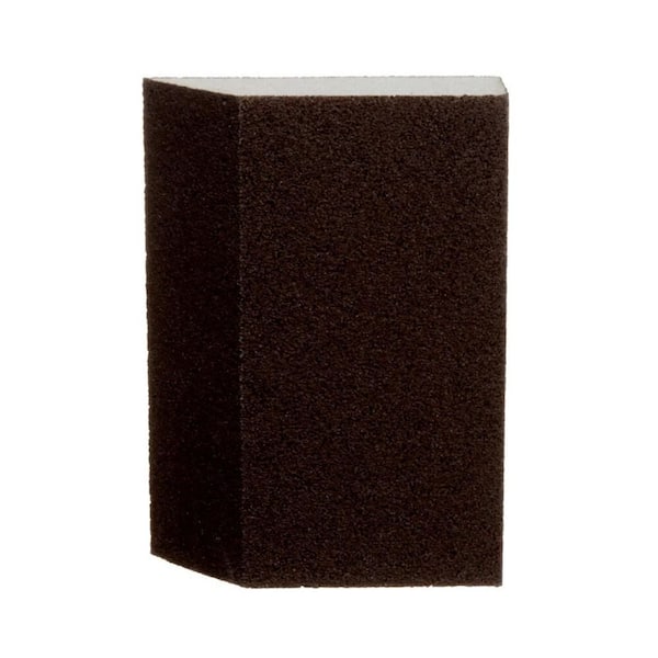 General Purpose Sanding Sponge 2 7/8 in. x 4-7/8 in. 120 Fine-Grit Single Angled (3-Pack)