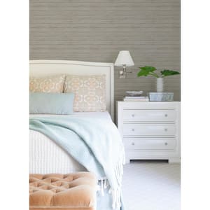 Ozma Light Grey Wood Plank Wallpaper Sample