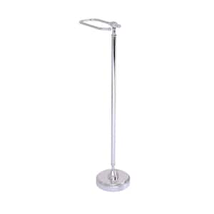 Retro Wave Collection Free Standing Toilet Tissue Holder in Polished Chrome