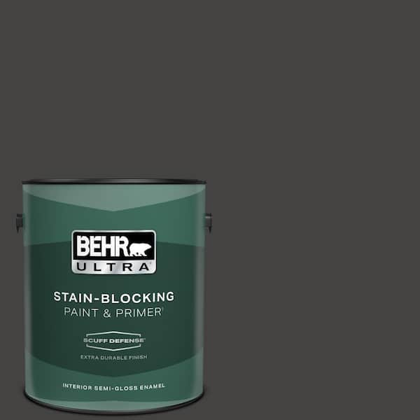 BEHR ULTRA 1 gal. #ECC-27-3 Evening Canyon Extra Durable Semi-Gloss Enamel Interior Paint & Primer