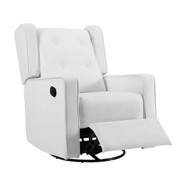 Have a question about HOMESTOCK White, Microfiber Swivel Glider