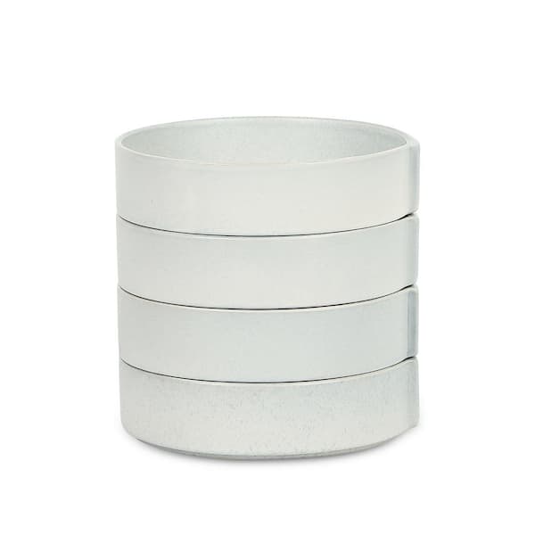 STONE LAIN Bao 32 fl. oz. Blue-Grey Stoneware Pasta Bowls (Set of 4)