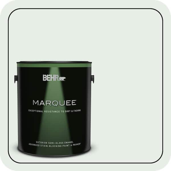 BEHR MARQUEE 1 gal. #460C-1 Aegean Mist Semi-Gloss Enamel Exterior Paint & Primer