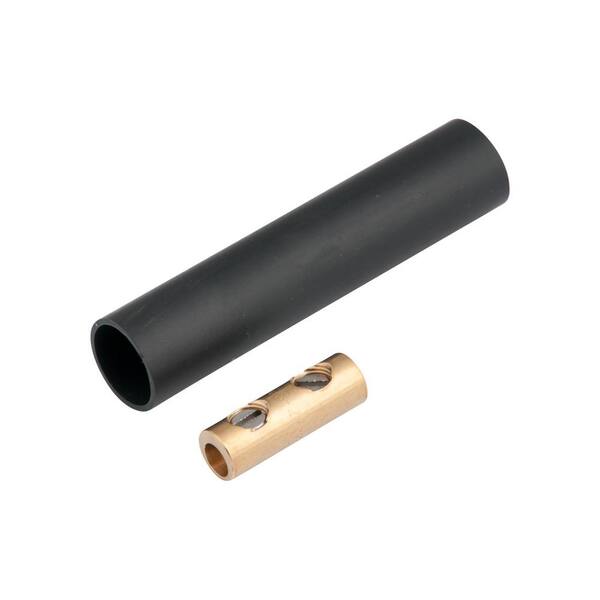 thumbnail image 2 of 6 AWG Bare Copper Butt Connectors - 2 Pack, Non-Insulated, Crimp Terminal For Battery/Electrical 2 of 5