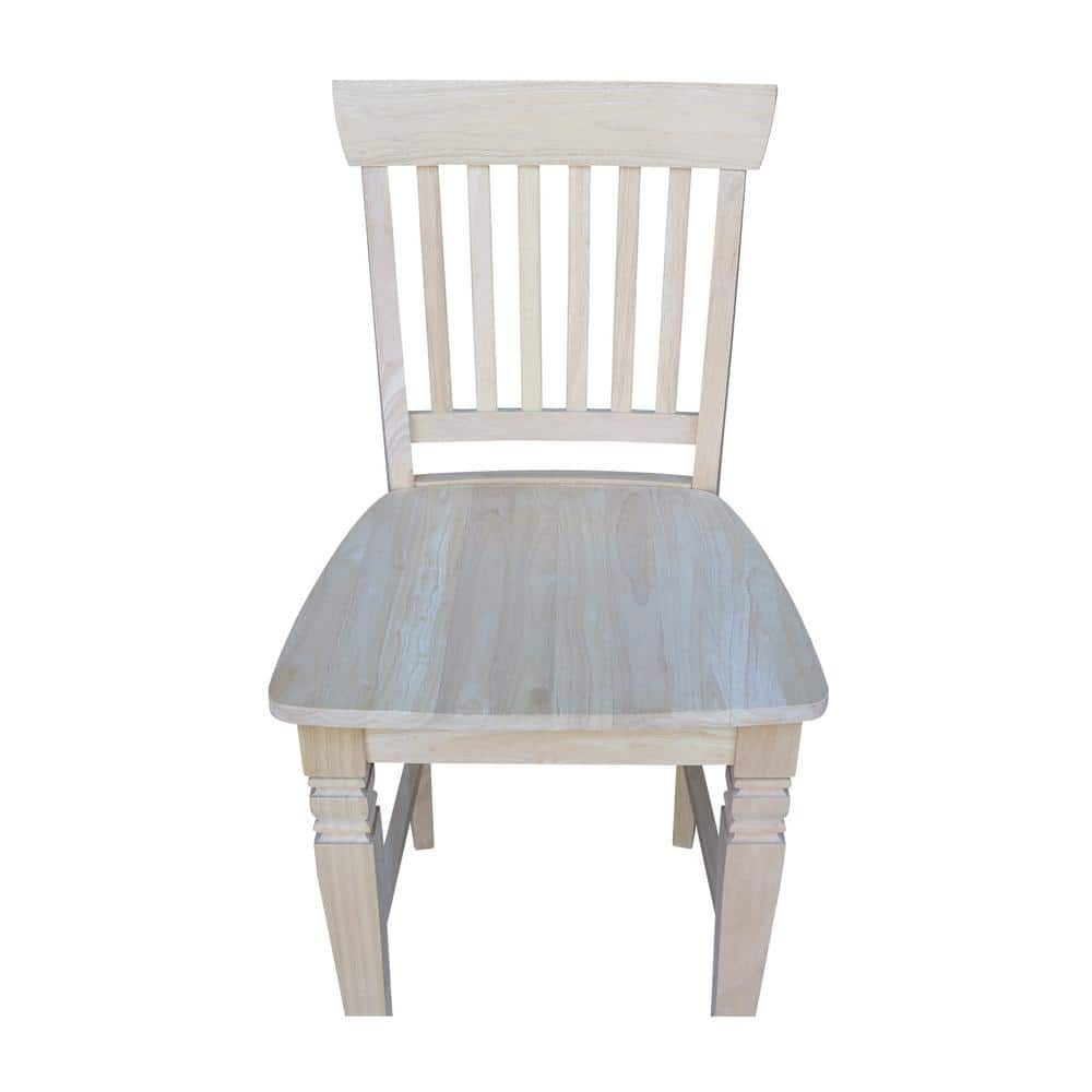 Seattle Traditional Rubberwood Counter-Height Stool, 24" Brown