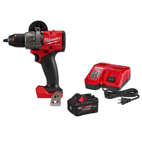 M18 FUEL 18V Lith-Ion Brushless Cordless 1/2 in. Hammer Drill/Driver w/ FORGE 8. 0Ah Battery & Charger