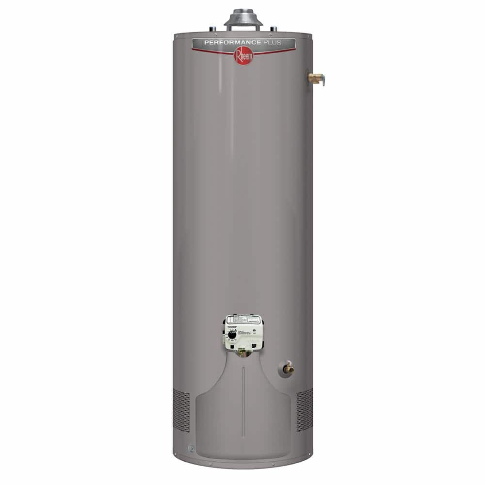 Rheem Performance Plus 40 Gal. Tall 38,000 Ultra Low NOx (ULN) Natural Gas Water Heater with 9-Year Warranty