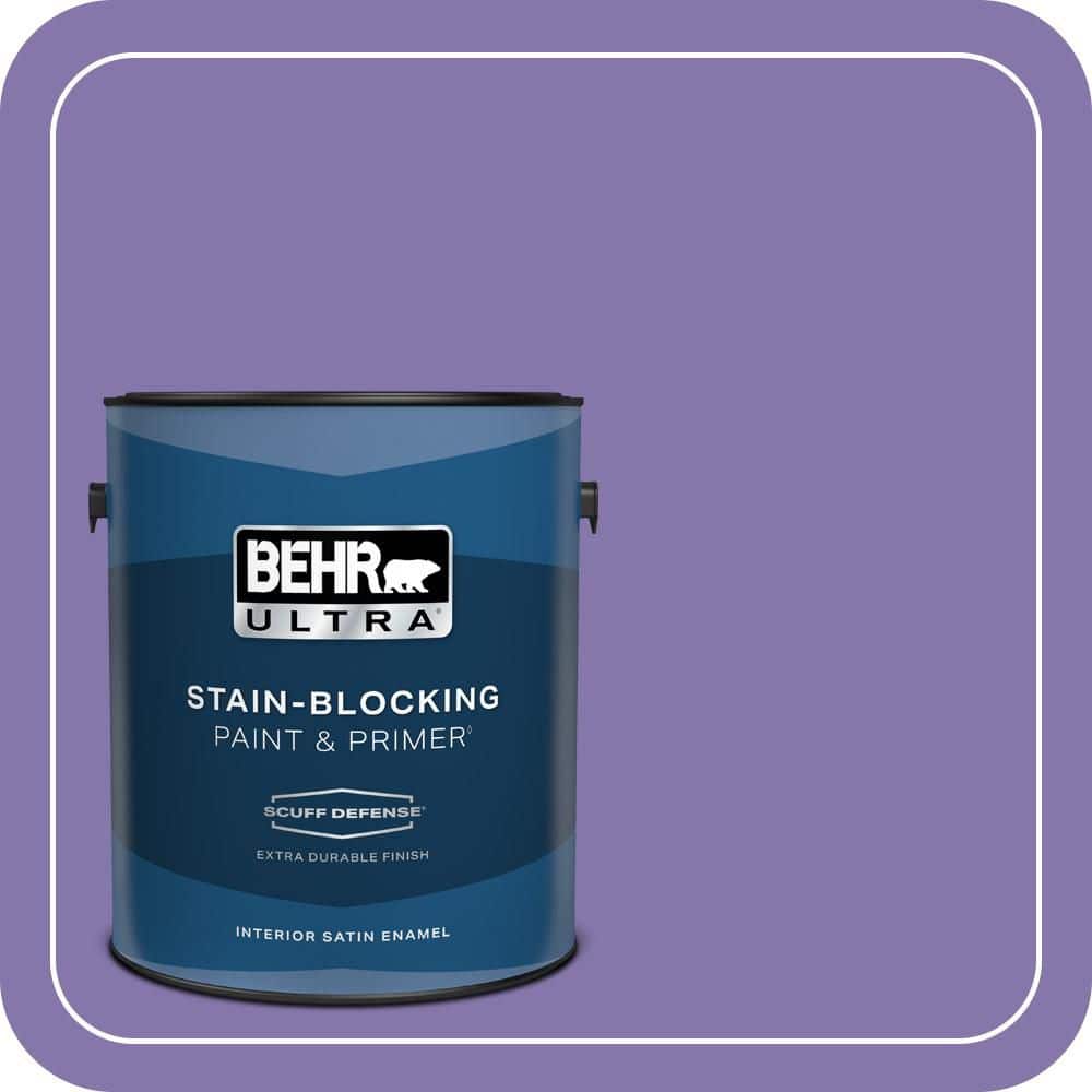 1 gal. #640B-6 Grape Parfait Extra Durable Satin Enamel Interior Paint & Primer price history on PriceWatchPro
