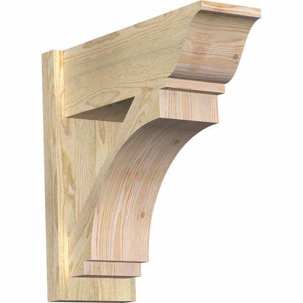 Ekena Millwork 8 in. x 22 in. x 22 in. Imperial Traditional Rough Sawn Douglas Fir Outlooker