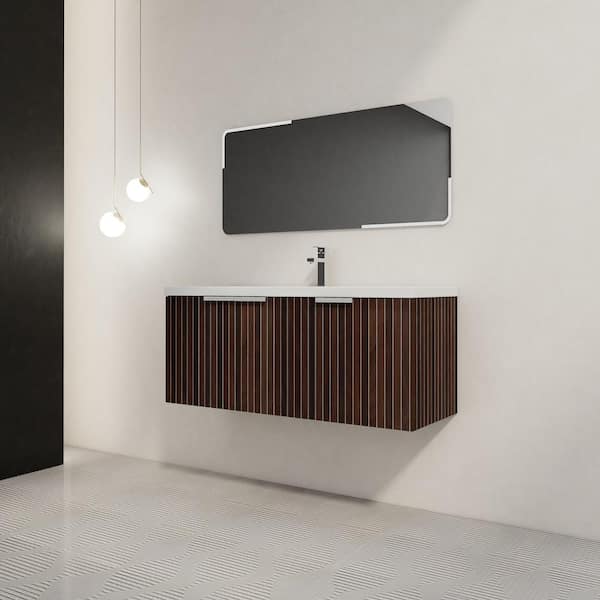 Modland Yunns 47 in. W x 18 in. D x 20 in. H Single Sink Floating
