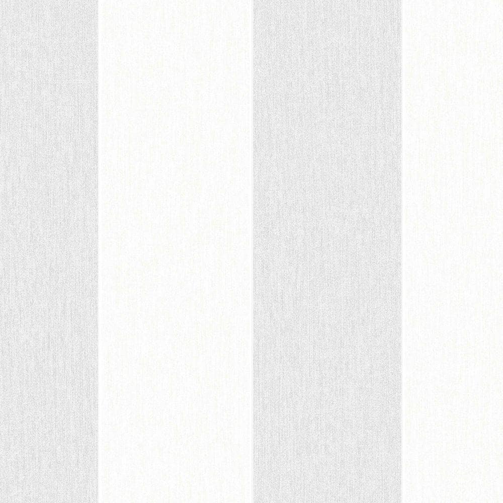 Graham & Brown Calico Stripe Gray Vinyl Strippable Wallpaper (Covers 56 sq.  ft.) 32-780 - The Home Depot