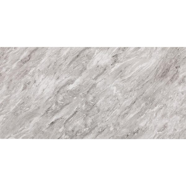Daltile Marble Attache Lavish Stellar Grey Polished 24 in. x 47 in. Color Body Porcelain Floor and Wall Tile (15.5 sq. ft./Case)