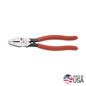 9 in. Lineman's Bolt-Thread Holding Heavy Duty High Leverage Side Cutting Pliers