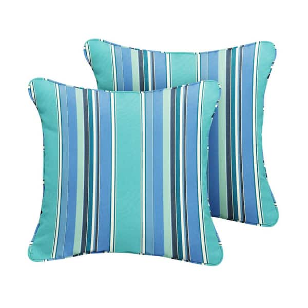 SORRA HOME Sunbrella Dolce Oasis Outdoor Corded Throw Pillows (2-Pack)