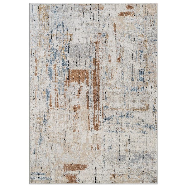 7 ft. 10 in. x 10 ft. Multi Strata Modern Area Rug