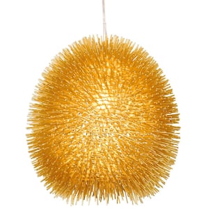 Urchin 1-Light Gold Pendant