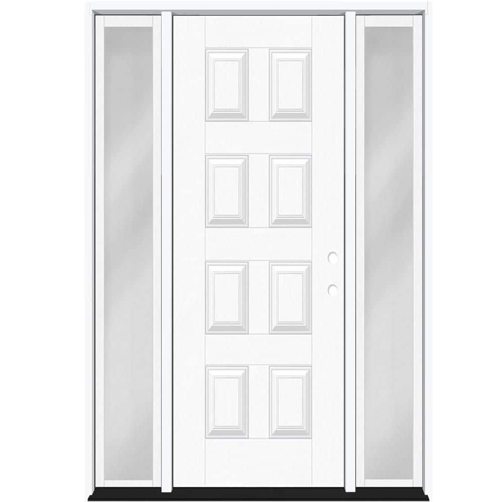 Regency 72 in. x 96 in. 8-Panel LHIS Unfinished Mahogany Fiberglass Prehung Front Door w/16 in. SLs w/ 6-9/16 Jamb price history on PriceWatchPro