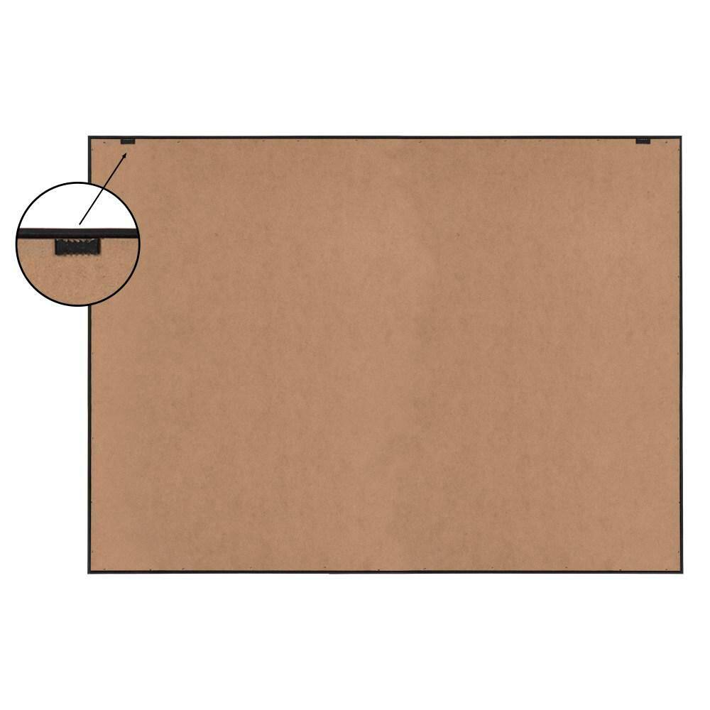 Sylvie 31.5"x41.5" Black and Tan Abstract Canvas Wall Art