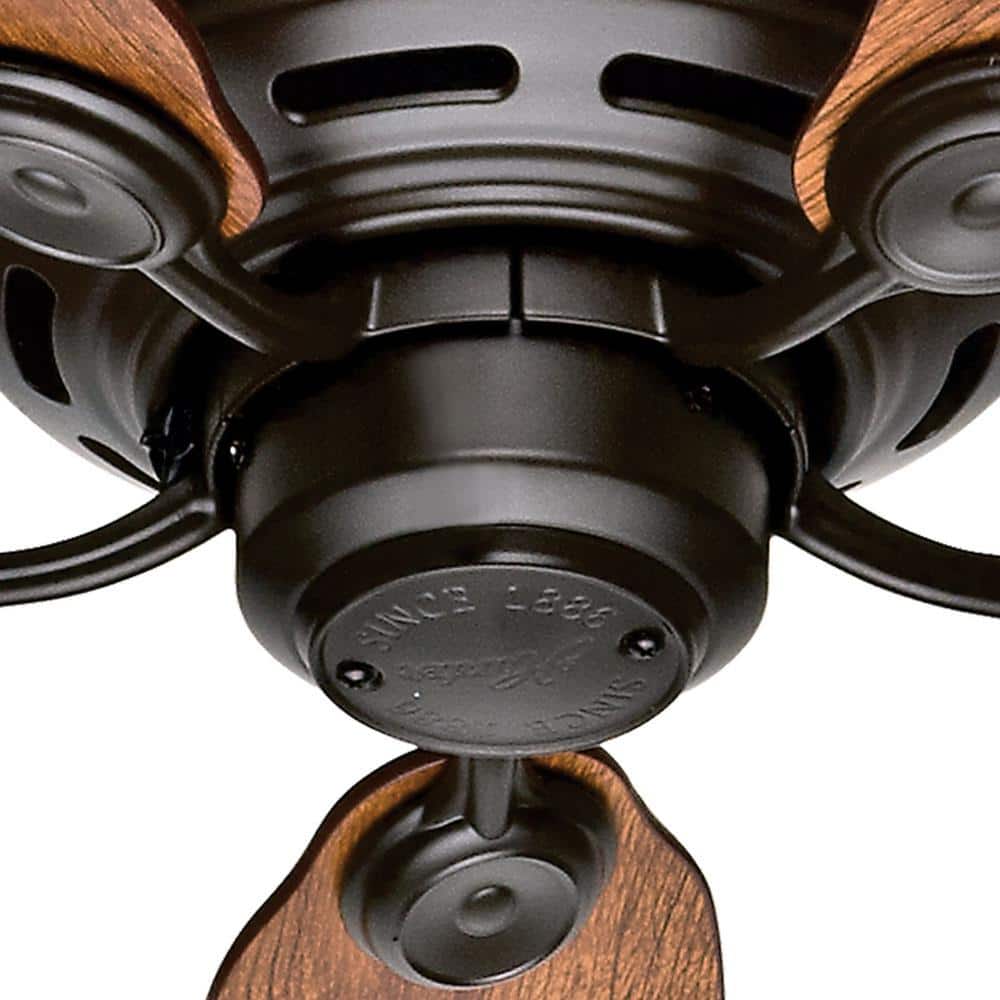 42" New Bronze Low Profile Ceiling Fan with Oak Blades