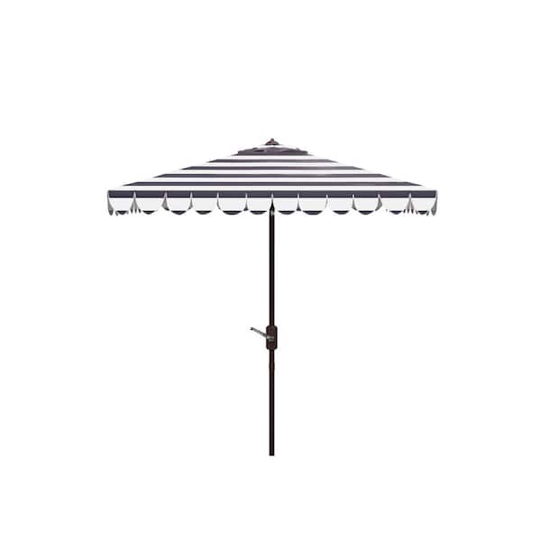Vienna 7.5 ft. Aluminum Market Tilt Patio Umbrella in Black/White