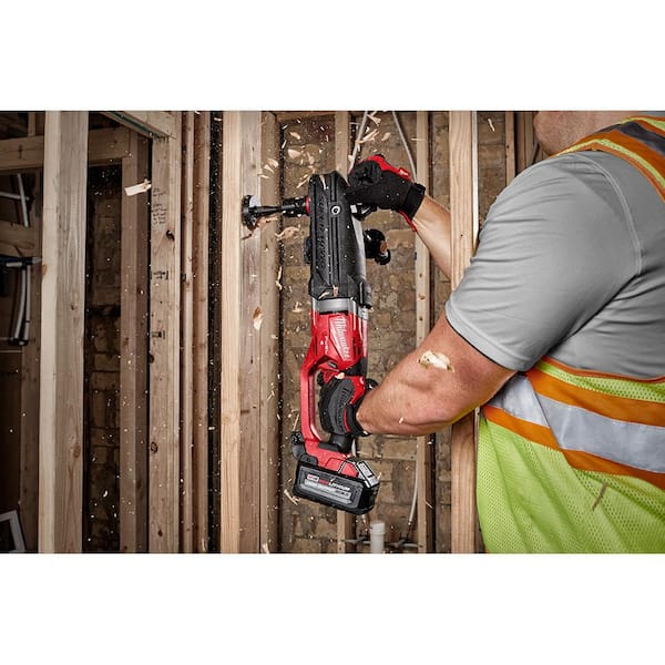 Milwaukee M18 FUEL 18-Volt Lithium-Ion Brushless Cordless GEN SUPER HAWG  7/16 in. Right Angle Drill with M18 FUEL Hackzall 2811-20-2719-20 The  Home Depot
