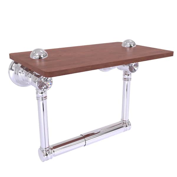 Allied Brass Carolina Crystal Polished Chrome 3-Tier Brass Wall Mount Bathroom Shelf Allied Brass Carolina Crystal Polished Chrome 3-Tier Brass Wall Mount Bathroom Shelf