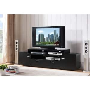 Ellesmere 72 in. Black TV Stand with 2-Drawers Fits TV's up to 83 in.