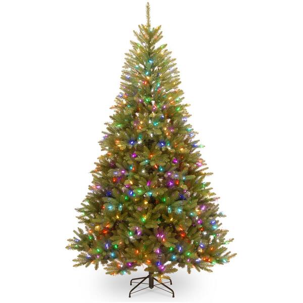 National Tree Company Dunhill Fir 7.5 ft. Artificial Christmas Tree with Light Parade LED Lights
