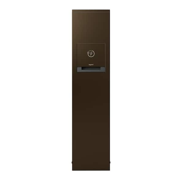 Wiremold Outdoor Weatherproof Charging Station 2-Gang, 1 GFCI Outlet and 1 4-Port USB Outlet, Bronze