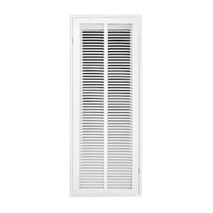 10 in. Wide x 30 in. High Return Air Filter Grille of Steel in White