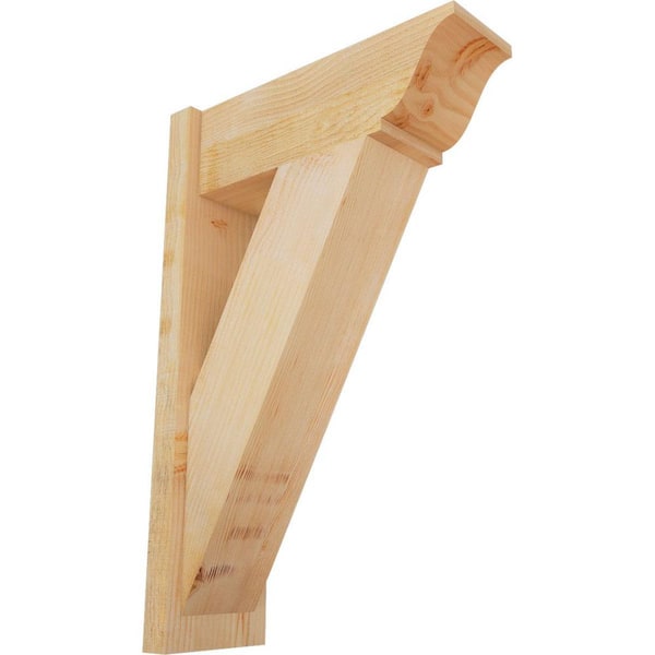 Ekena Millwork 8 in. x 34 in. x 22 in. Douglas Fir Traditional Traditional Rough Sawn Outlooker