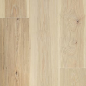 Take Home Sample - Camino Hickory Water Resistant Wirebrushed Engineered Hardwood Flooring - 7.5 in. x 7 in.
