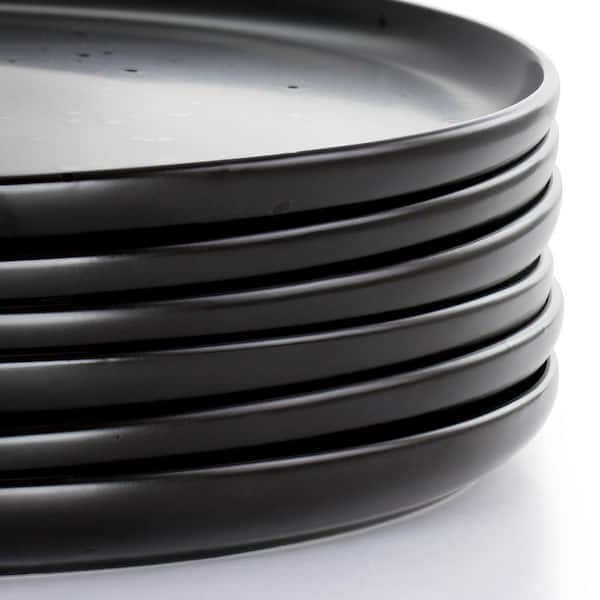 OUR TABLE Landon 24 fl. oz. 9.5 in. Pepper Black Round Stoneware Dinner  Bowl (Set of 6) - Yahoo Shopping